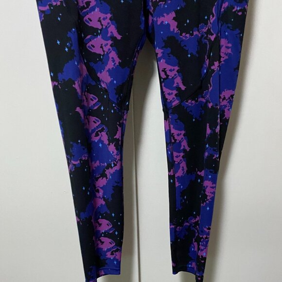 Pop Fit black, violet & blue leggings, size 2XL - Picture 5 of 8